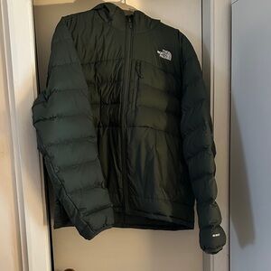 The North Face Dark Green Puffer Jacket